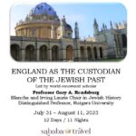 England as the Custodian of the Jewish Past